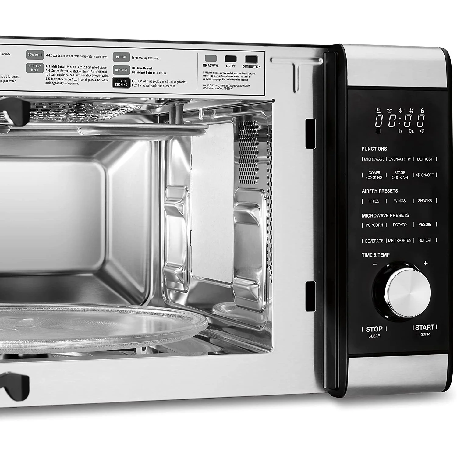 Cuisinart 3-in-1 Microwave AirFryer Plus, Black (AMW-90) - Image 6