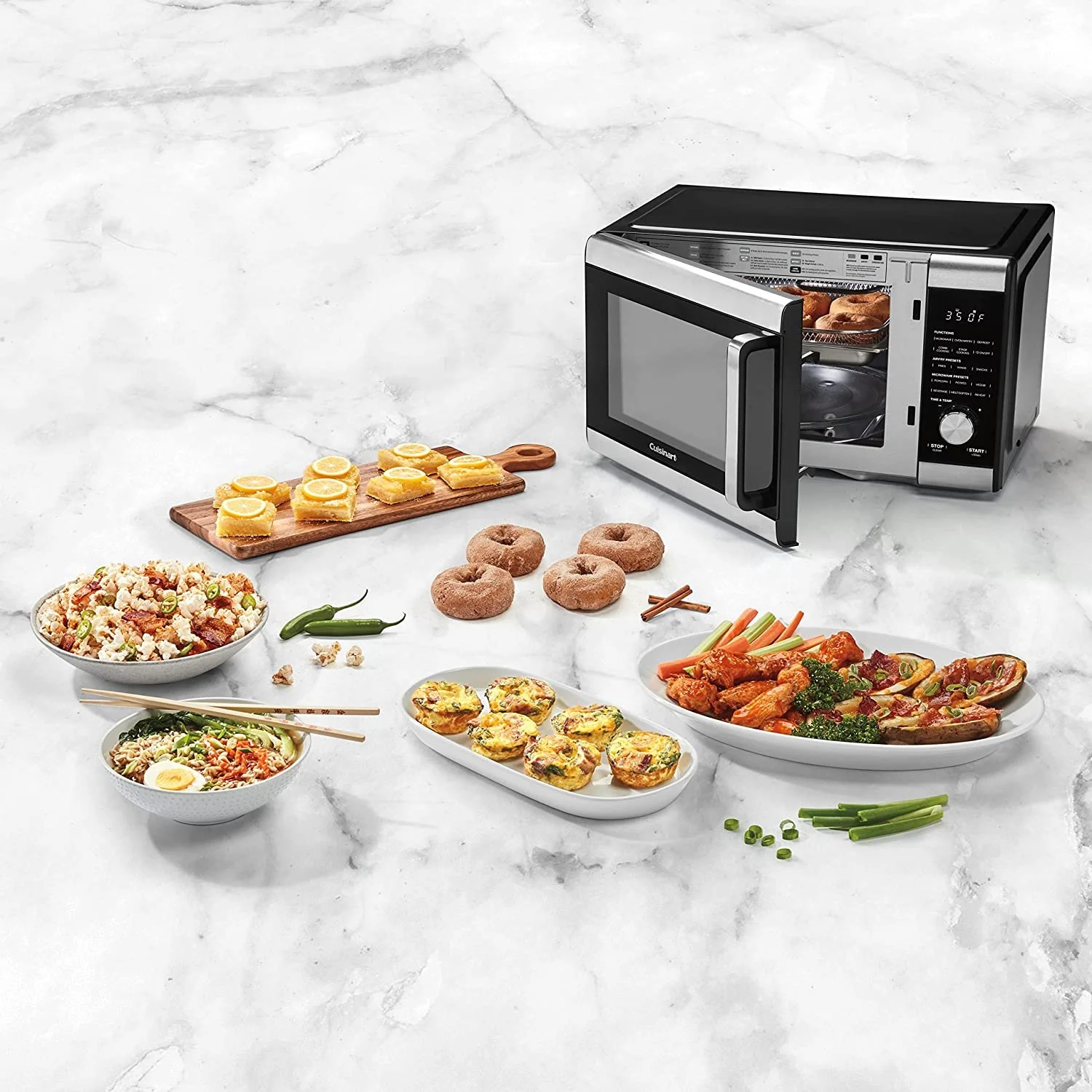 Cuisinart 3-in-1 Microwave AirFryer Plus, Black (AMW-90) - Image 8