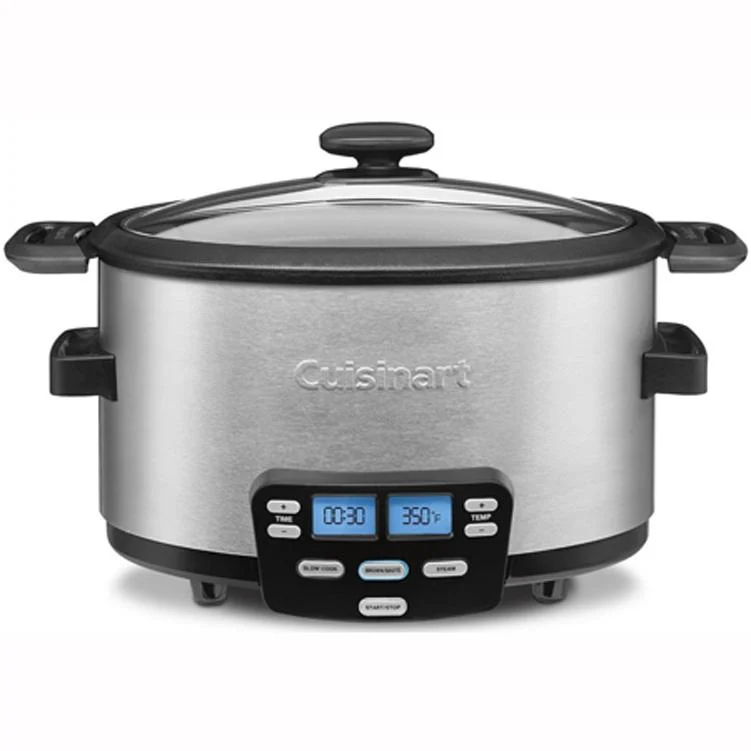 Cuisinart 4 Quart 3-In-1 Cook Central Multi-Cooker, Slow Cooker, Steamer - MSC-400
