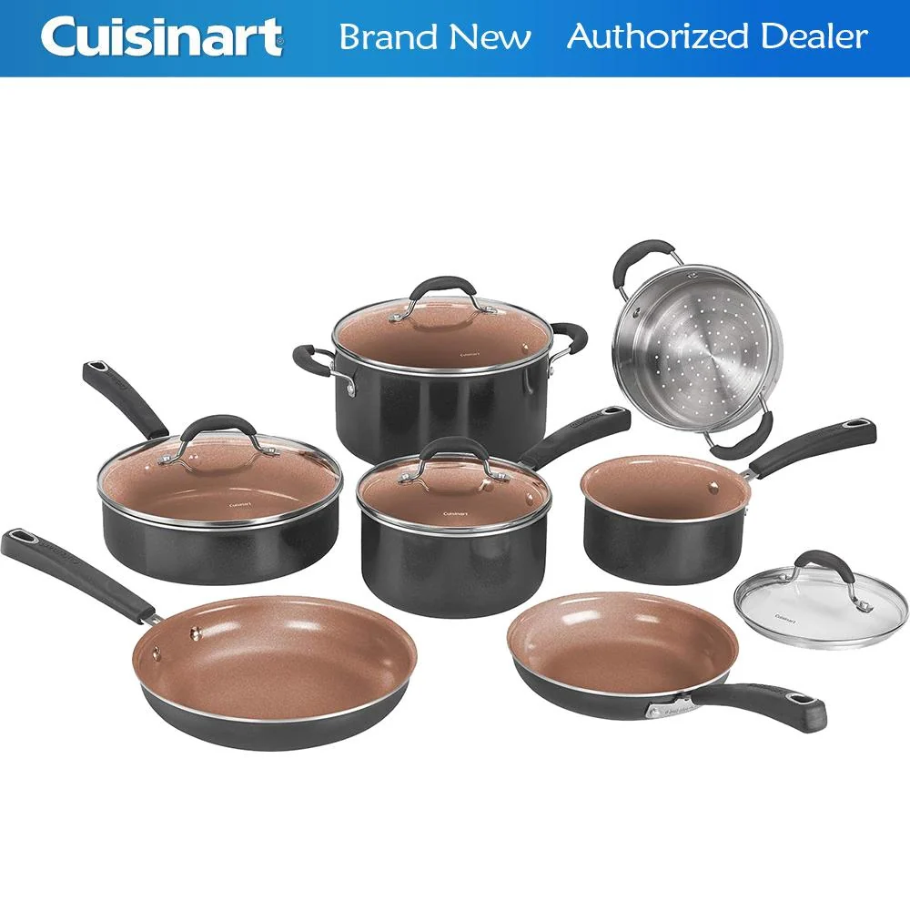 Cuisinart 54CCP-11BK 11pc Ceramica XT Non-Stick Cookware Set with Lifetime Warranty - Image 4
