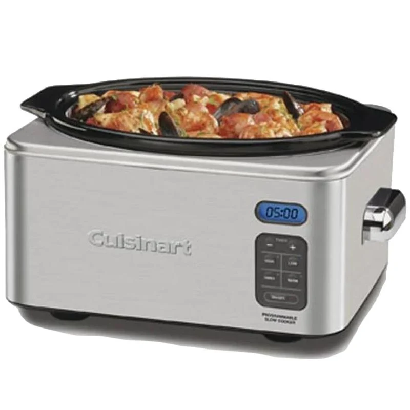 Cuisinart 6.5 Quart Programmable Slow Cooker, Brushed Stainless Steel - Image 3