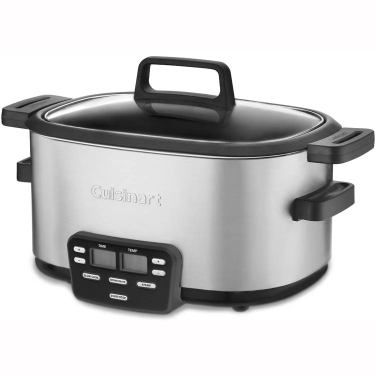 Cuisinart 6 Quart 3-In-1 Cook Central Multicooker Slow Cooker Steamer, Refurbished - Image 6