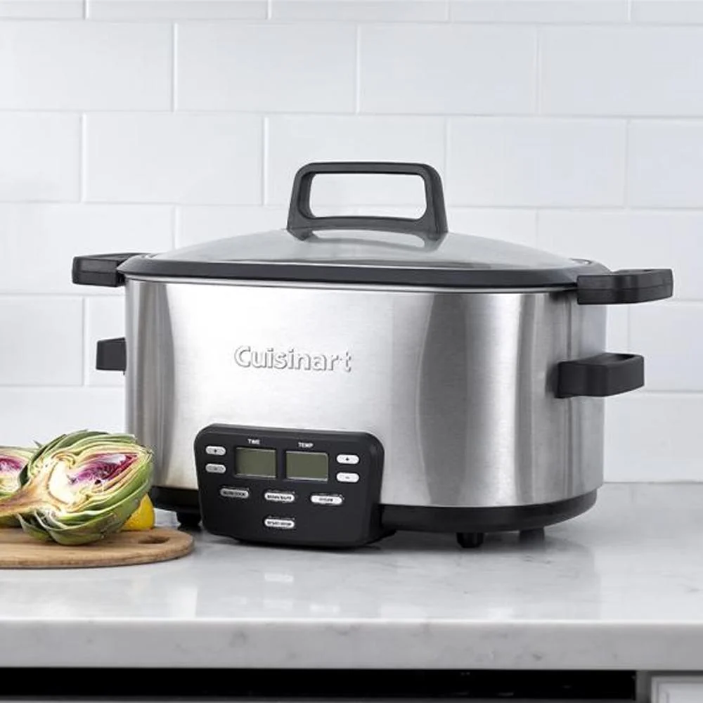 Cuisinart 6 Quart 3-In-1 Cook Central Multicooker Slow Cooker Steamer + Warranty - Image 12
