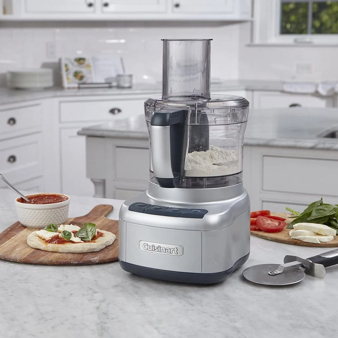 Cuisinart 8 Cup Food Processor, 350-Watt Motor, Silver - Refurbished - Image 2