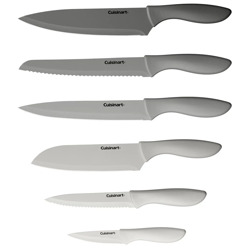 Cuisinart Advantage 12-Piece Gray Knife Set with Blade Guards + Cut Safe Gloves - Image 3