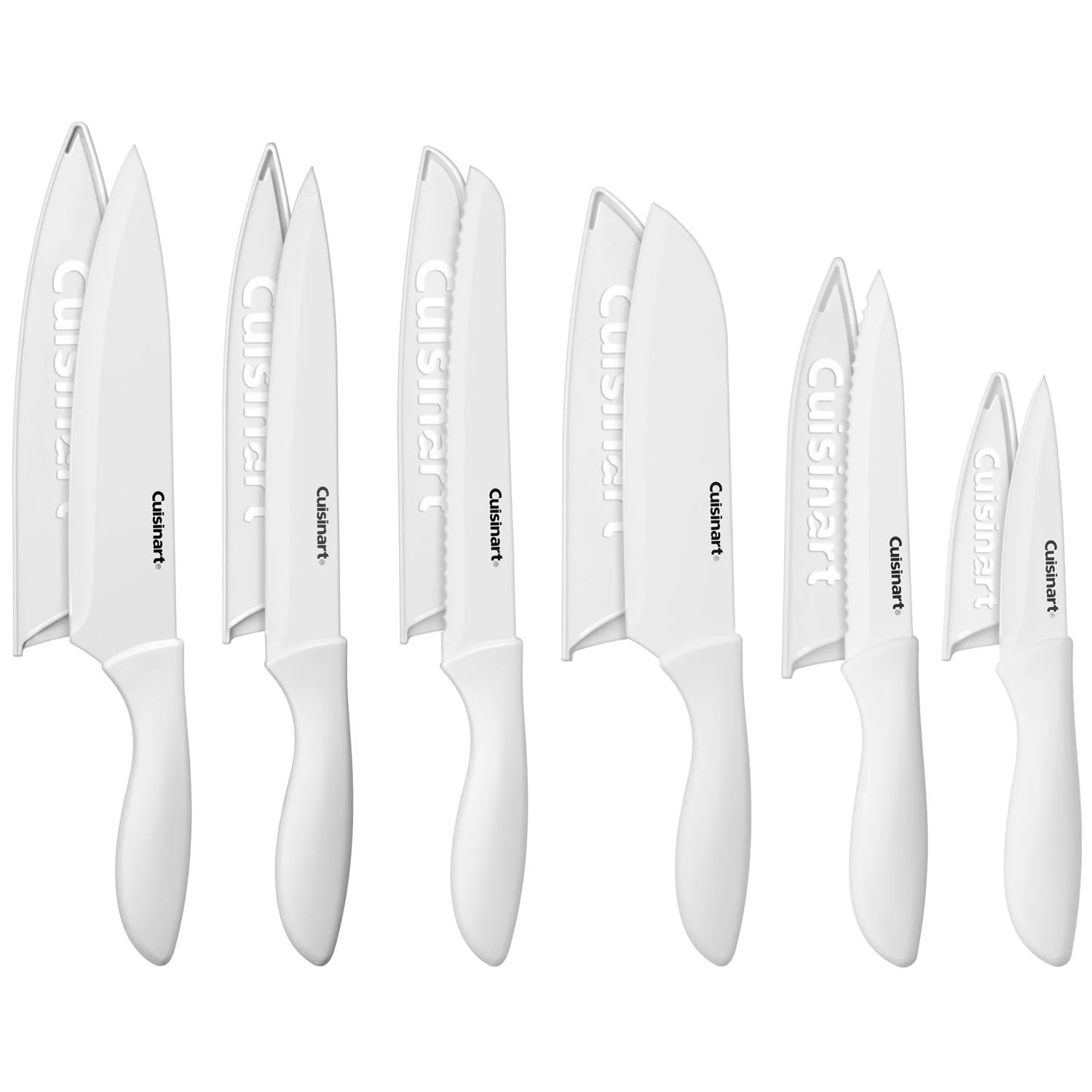 Cuisinart Advantage 12-Piece White Knife Set with Blade Guards C55-12PCWH - Image 3