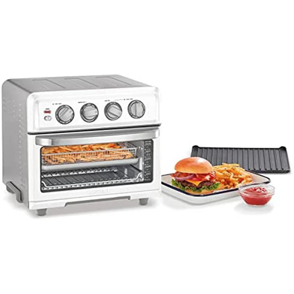 Cuisinart AirFryer Toaster Oven with Grill White + Knife & Oven Mitt Pair - Image 5