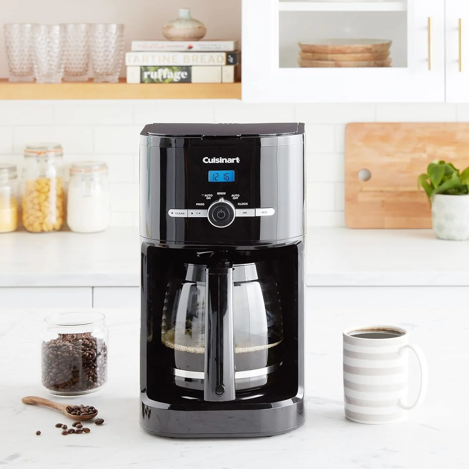 Cuisinart Brew Central 12-Cup Programmable Coffeemaker (Black), Factory Refurbished - Image 2