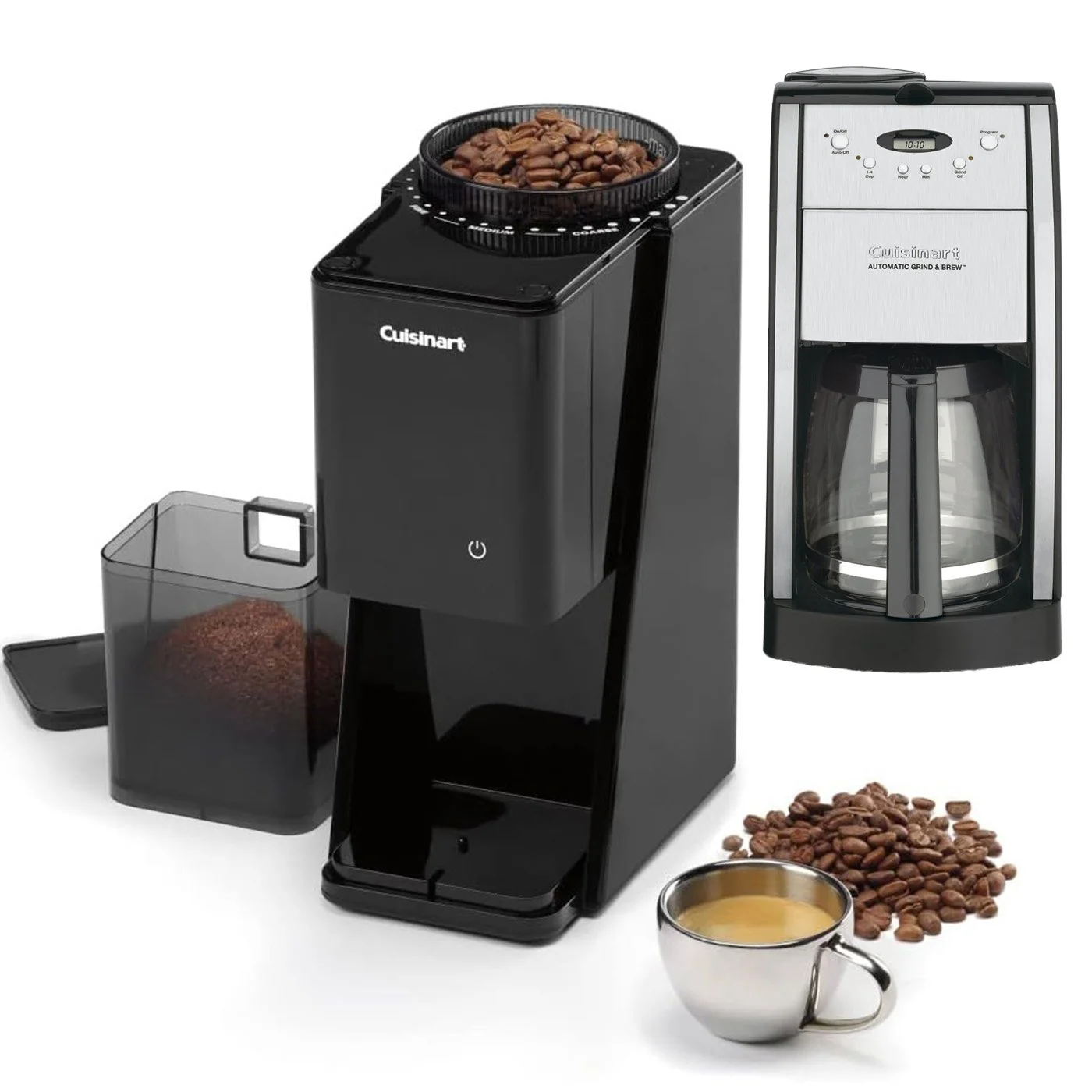 Cuisinart Brew Central 12-Cup Programmable Coffeemaker + Touchscreen Burr Grinder (Black) - Image 10