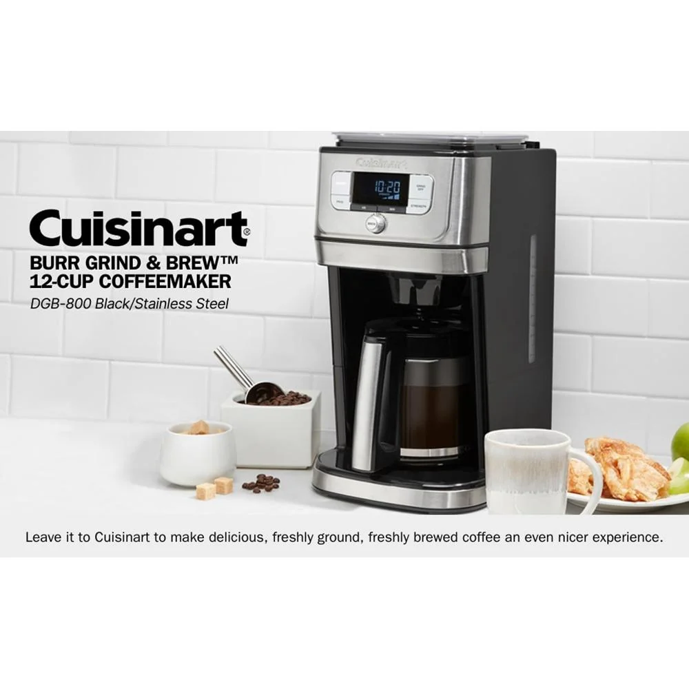 Cuisinart Burr Grind & Brew 12 Cup Coffeemaker DGB-800 - Open Box - Image 10