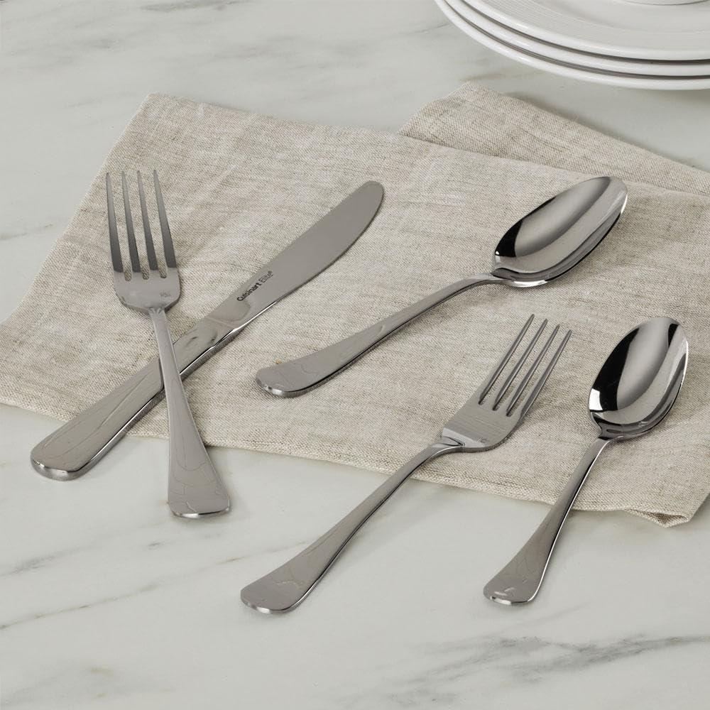 Cuisinart CFE-T20N Trevoux 20 Piece Flatware Set, Silver - Image 4