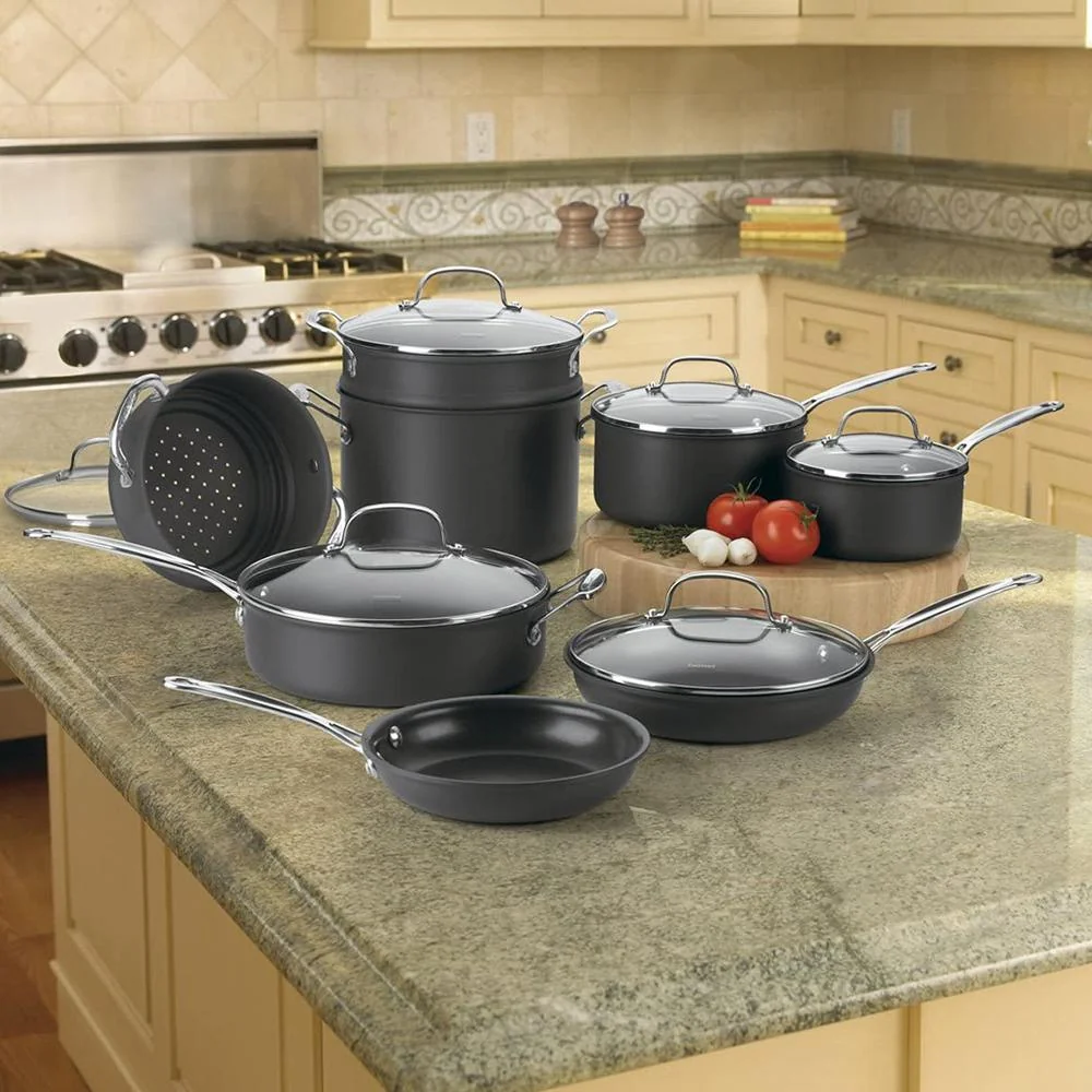 Cuisinart Chef's Classic Nonstick Hard-Anodized 14-Piece Cookware Set - Image 2