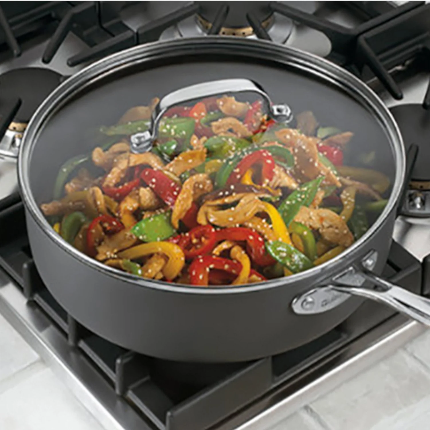 Cuisinart Chef's Classic Nonstick Hard-Anodized 14-Piece Cookware Set - Image 4