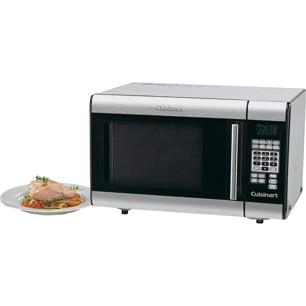Cuisinart  CMW-100 1-Cubic-Foot Stainless Steel Microwave, Brushed Chrome - (Refurbished) - Image 4