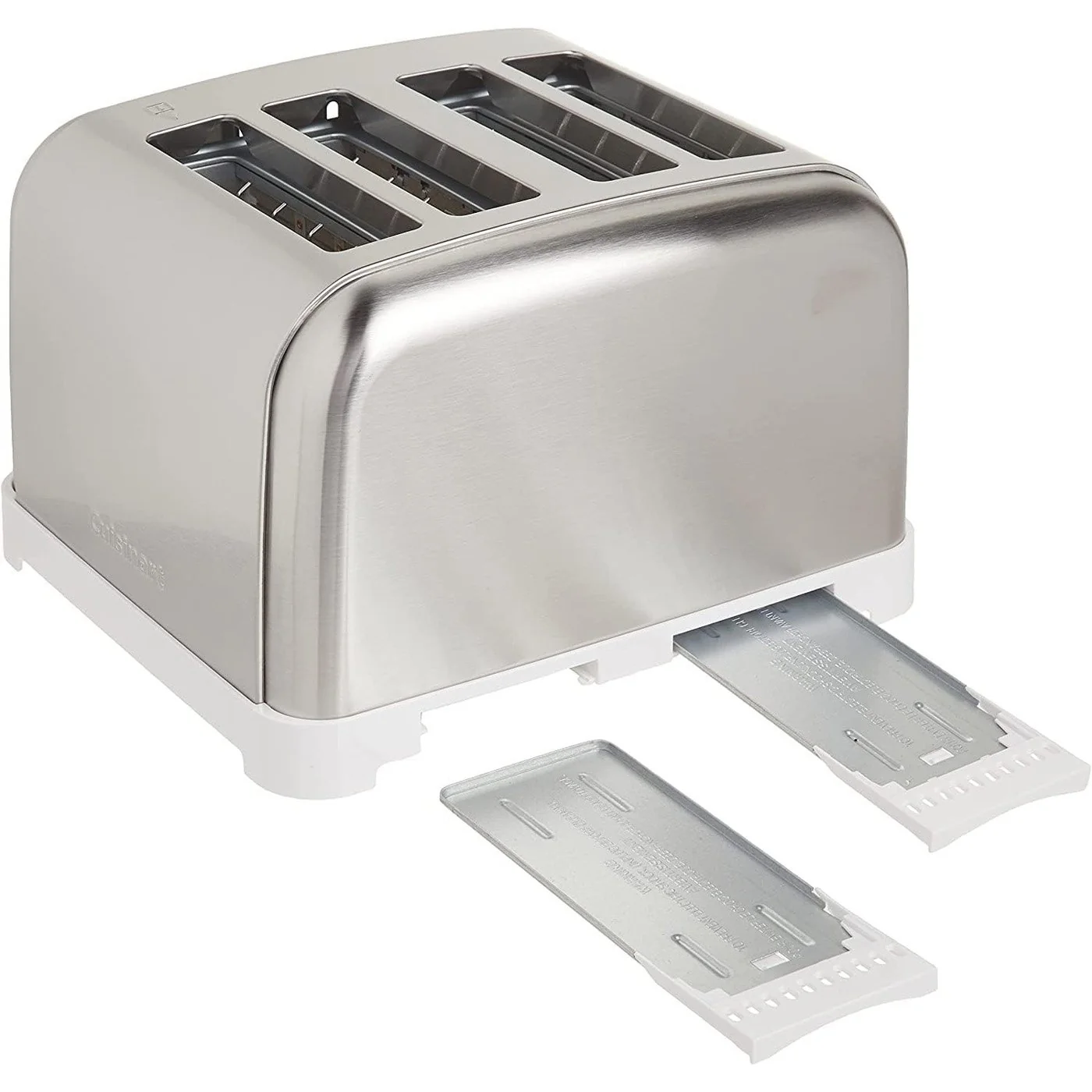 Cuisinart CPT-180W 4-Slice Metal Toaster, White/Stainless Steel, Factory Refurbished - Image 2