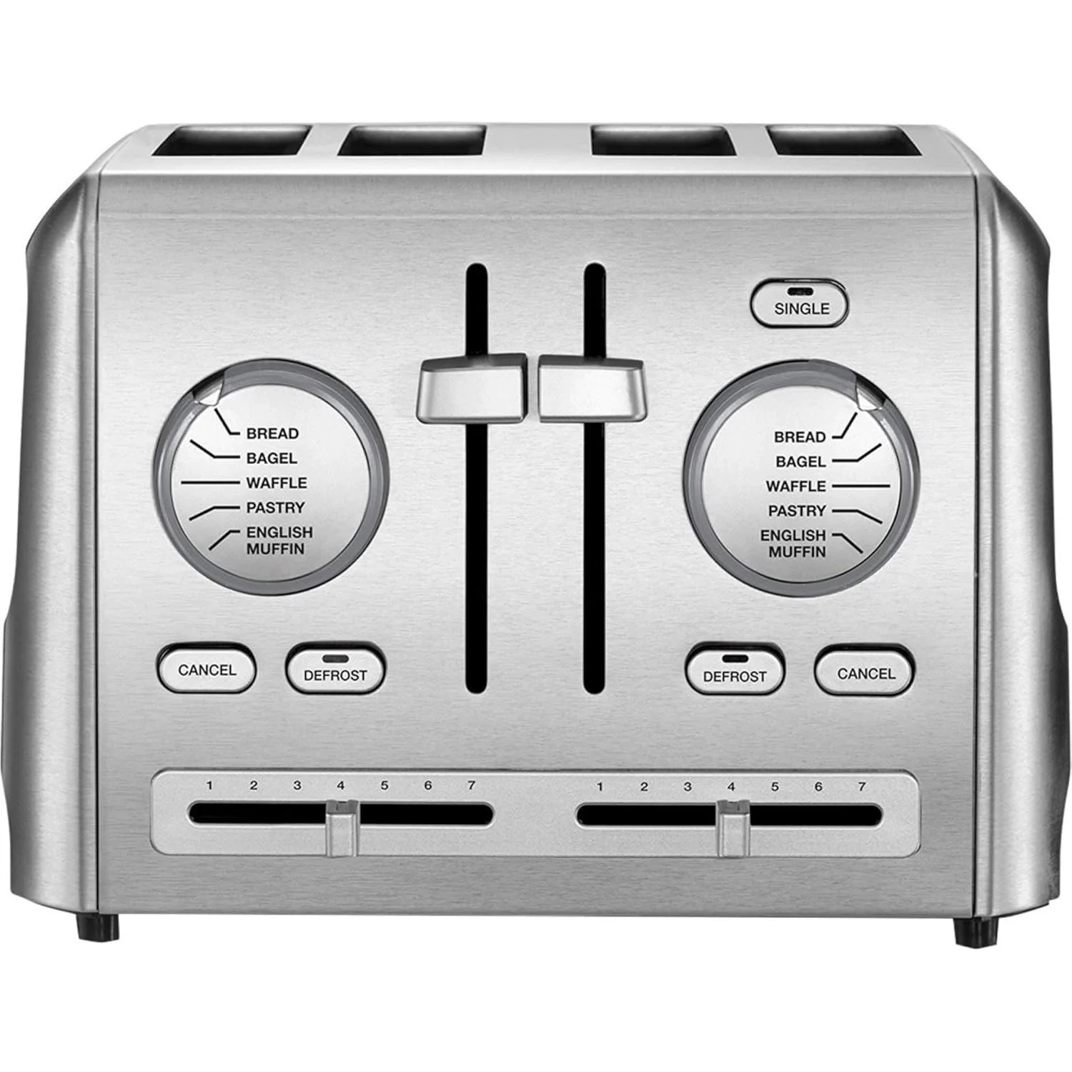 Cuisinart CPT-640P1 4-Slice Custom Select Toaster, Stainless Steel Refurbished - Image 4