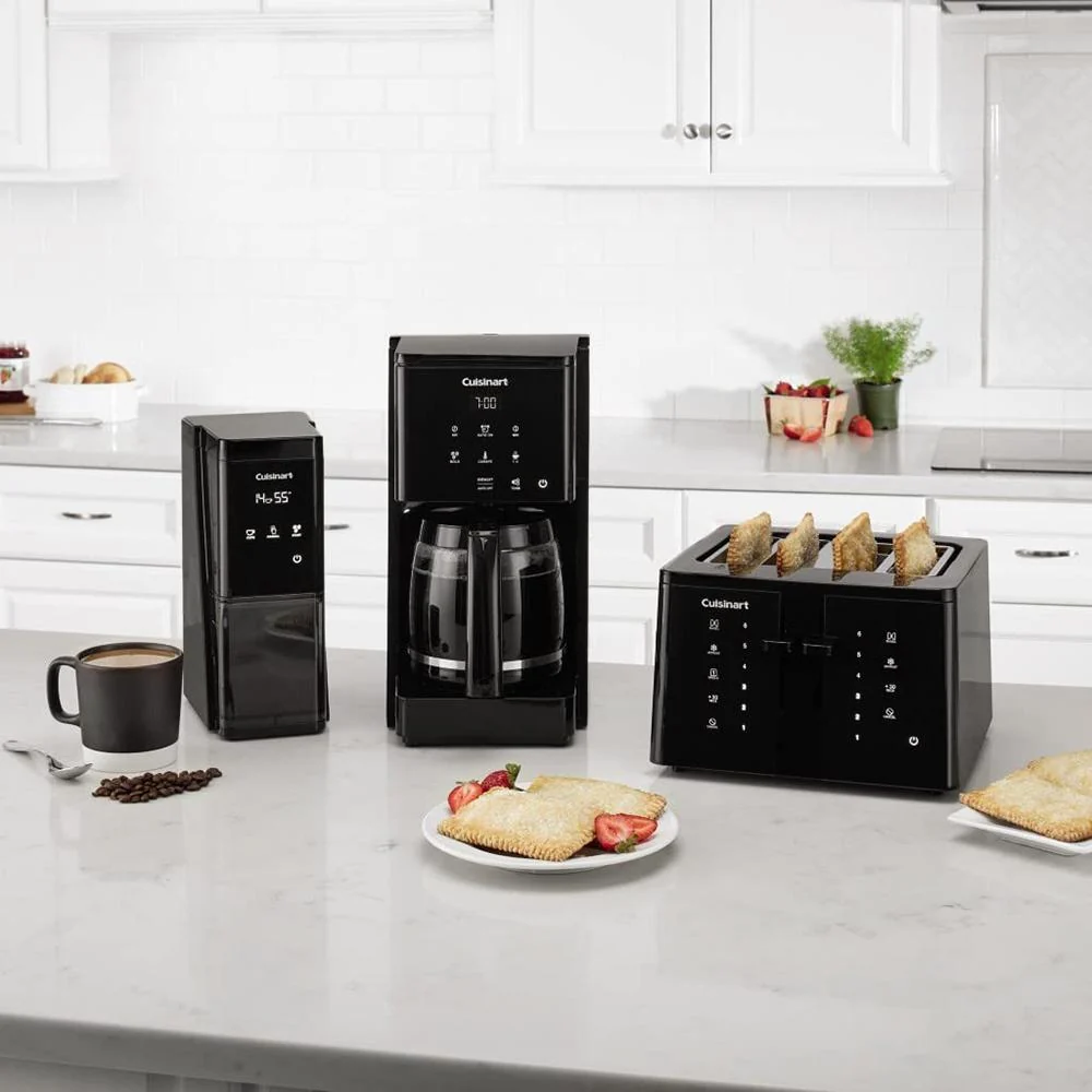 Cuisinart DBM-T10 14-Cup Touchscreen Burr Mill Coffee Grinder, Black - Refurbished - Image 4