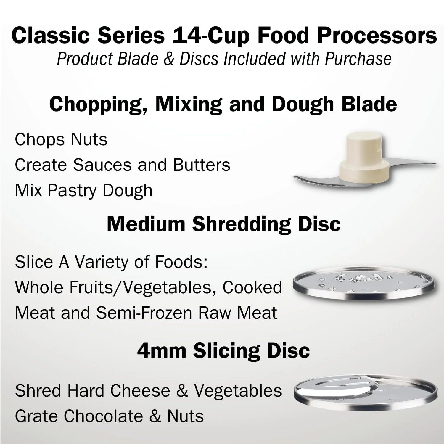 Cuisinart DFP-14BCWNY Food Processor Custom, 14 Cup, White, Refurbished - Image 6