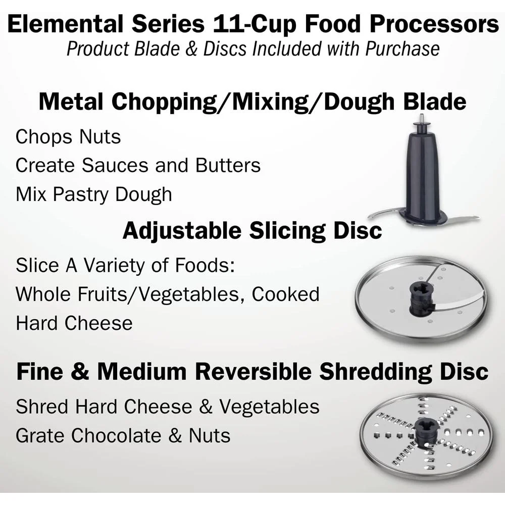 Cuisinart Elemental 11 Cup Food Processor - Gunmetal (FP-11GMP1) - Image 5