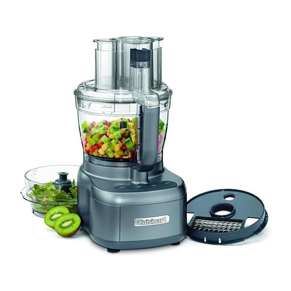 Cuisinart Elemental 13 Cup Food Processor with Dicing Kit Gunmetal FP-13DGM (Refurbished) - Image 4