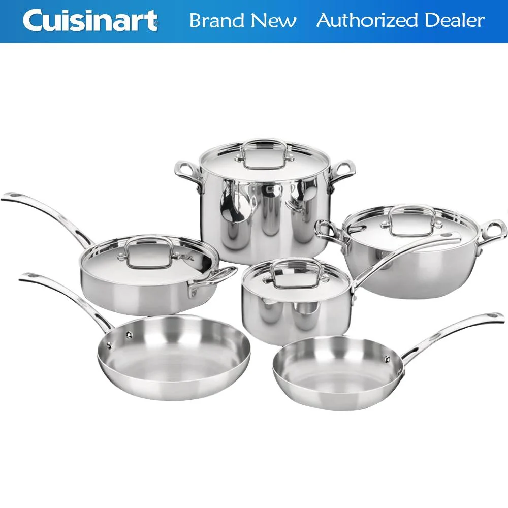 Cuisinart FCT-10 - 10-Piece French Classic Tri-Ply Stainless Set - Image 3