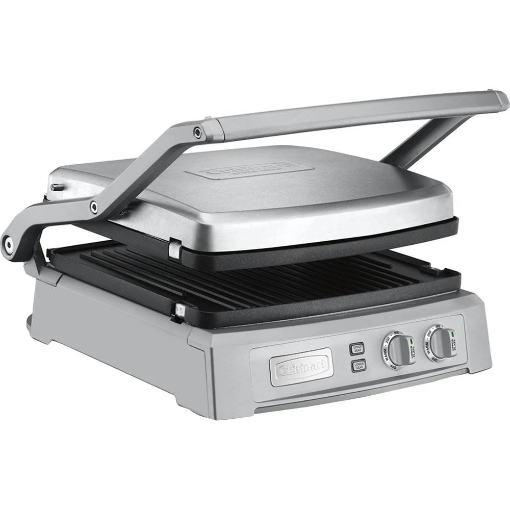 Cuisinart GR-150 Griddler Deluxe - Brushed Stainless - Open Box - Image 3