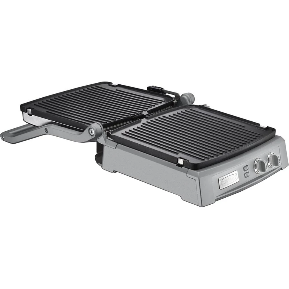 Cuisinart GR-150 Griddler Deluxe - Brushed Stainless - Open Box - Image 4