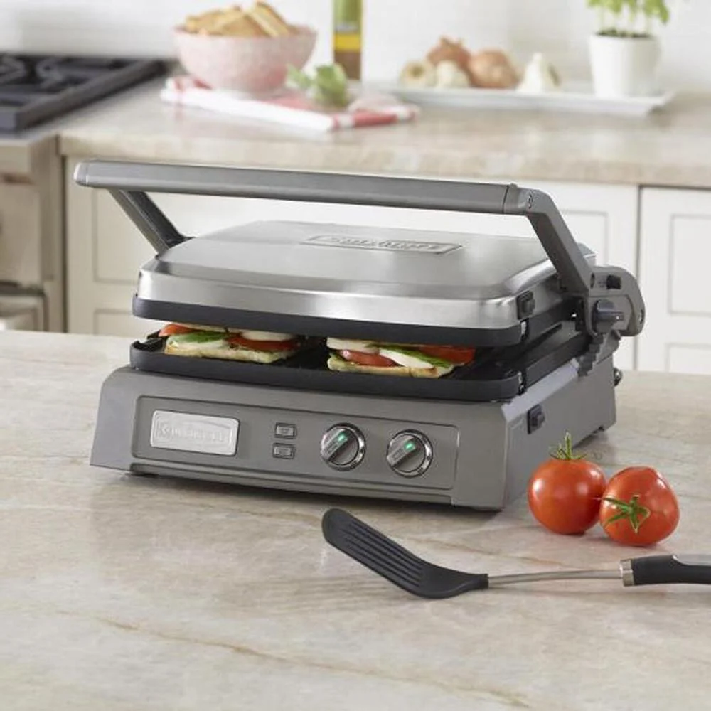 Cuisinart GR-150 Griddler Deluxe - Brushed Stainless - Open Box - Image 7