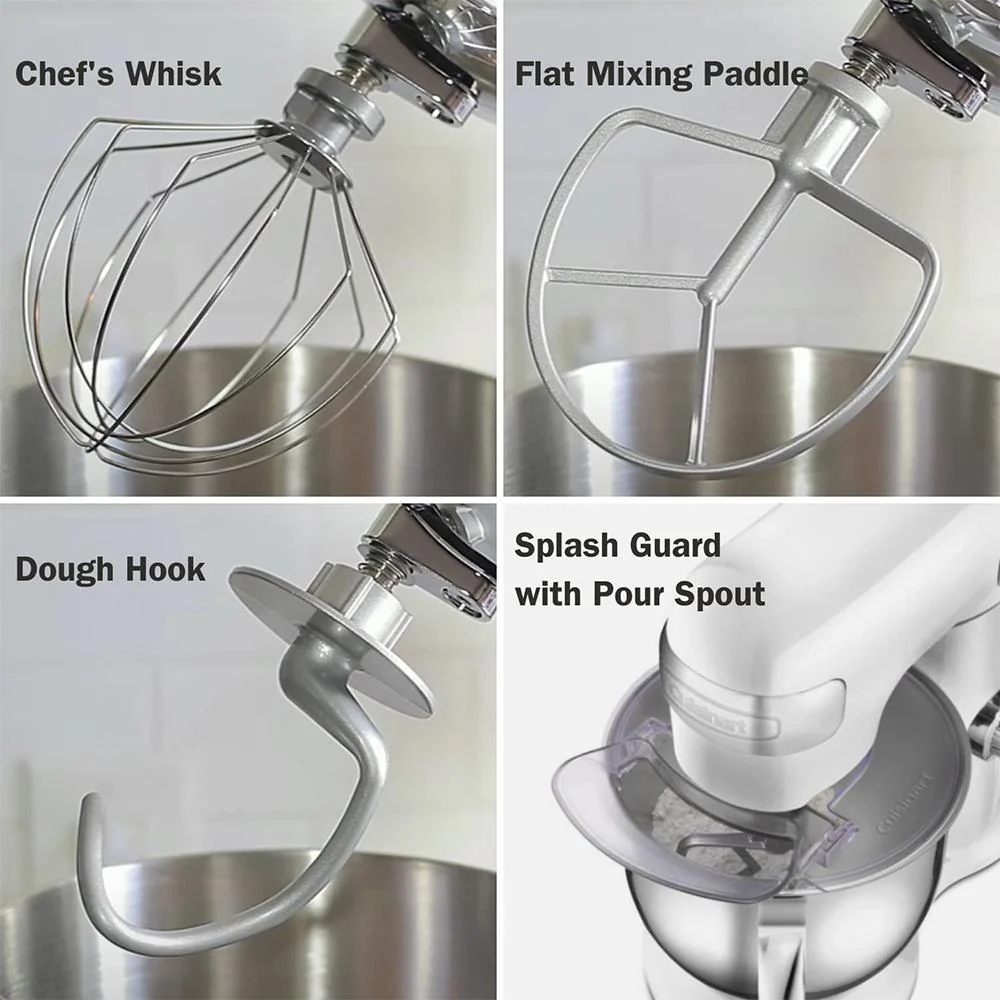 Cuisinart Precision Master 5.5-Quart Stand Mixer Red + 12 Pcs Knife Set Bundle - Image 15