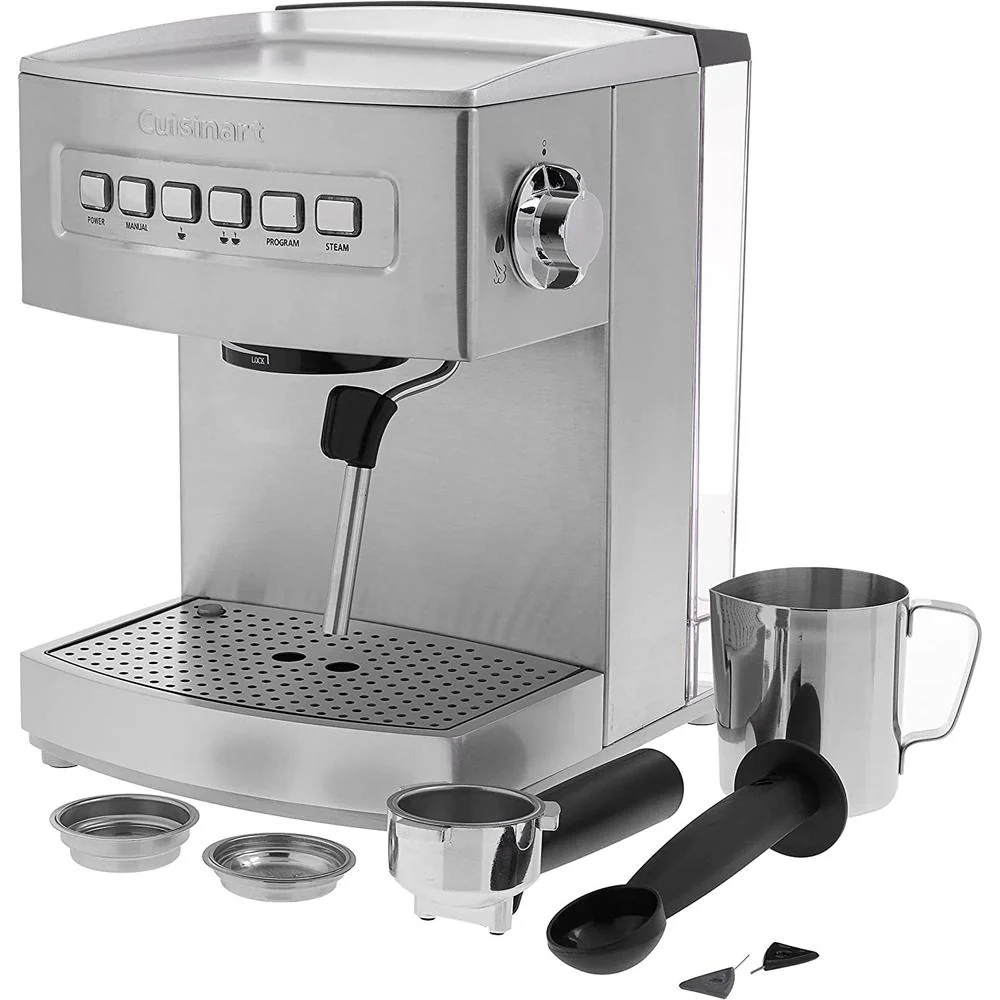 Cuisinart Programmable Espresso Maker 15-Bar Stainless Steel + Extended Warranty - Image 3