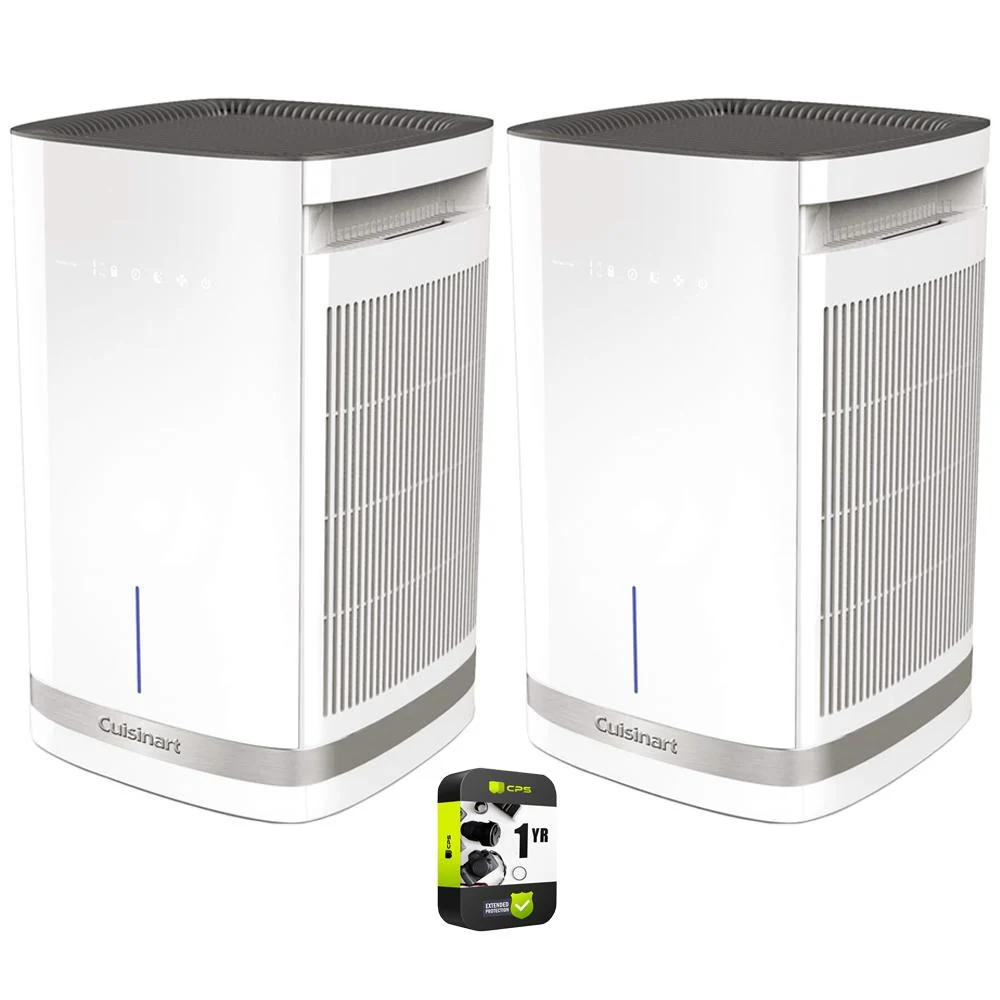 Cuisinart PuRXium Medium Room Countertop Air Purifier 2 Pack + Extended Warranty