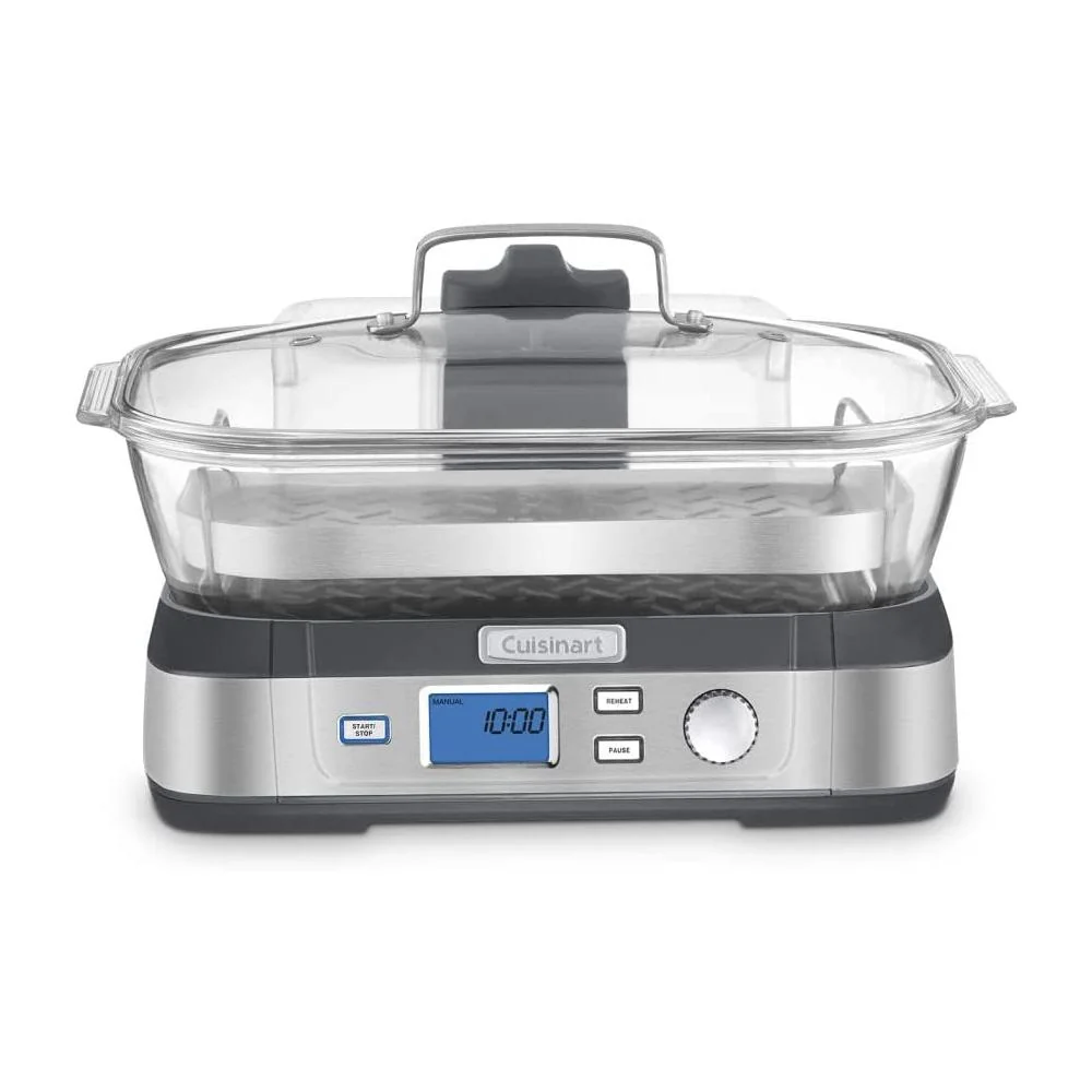 Cuisinart STM-1000 Cook Fresh Digital Glass Steamer, Stainless Steel - Refurbished