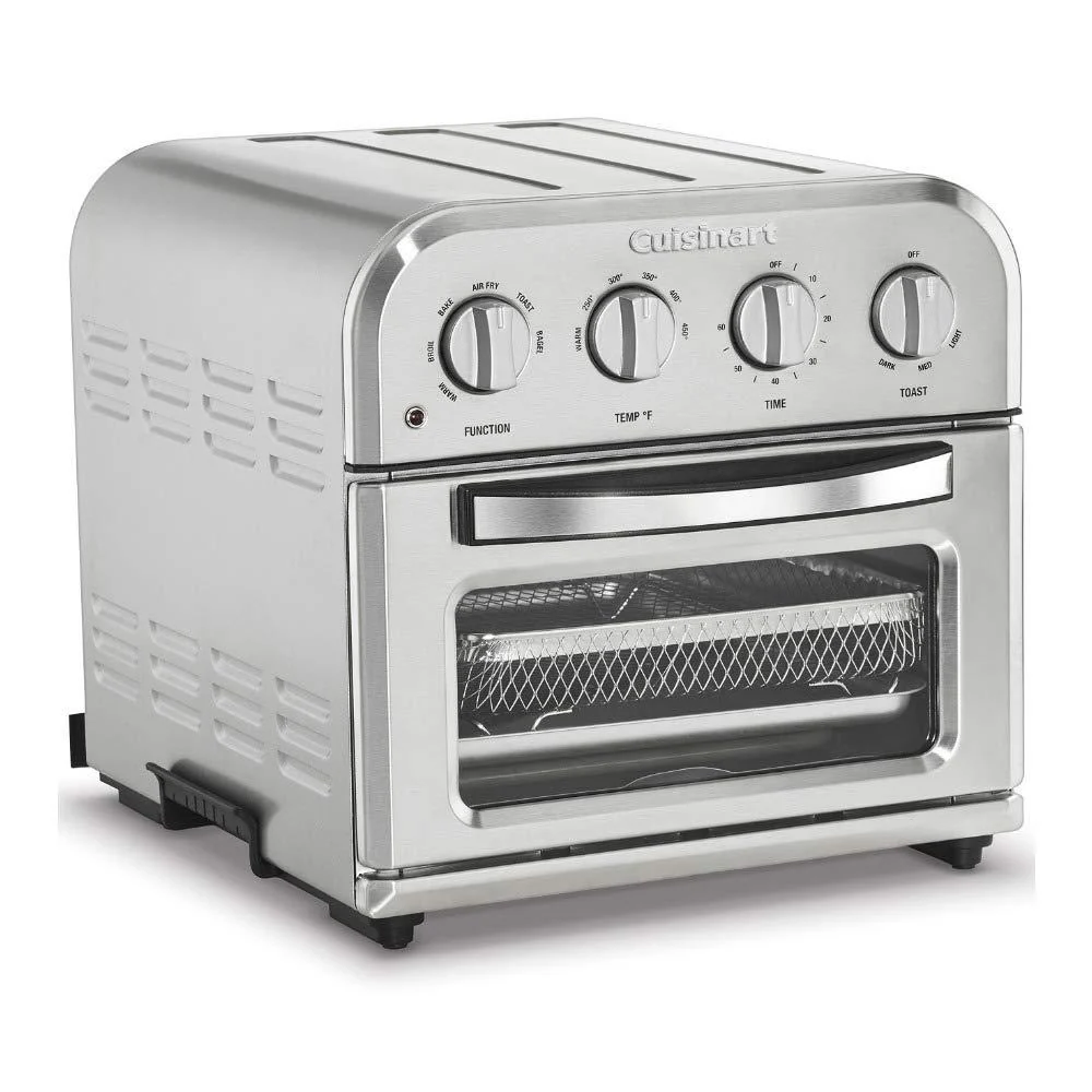 Cuisinart TOA-28 Compact AirFryer Toaster Oven Silver with Knife Set Bundle - Image 3