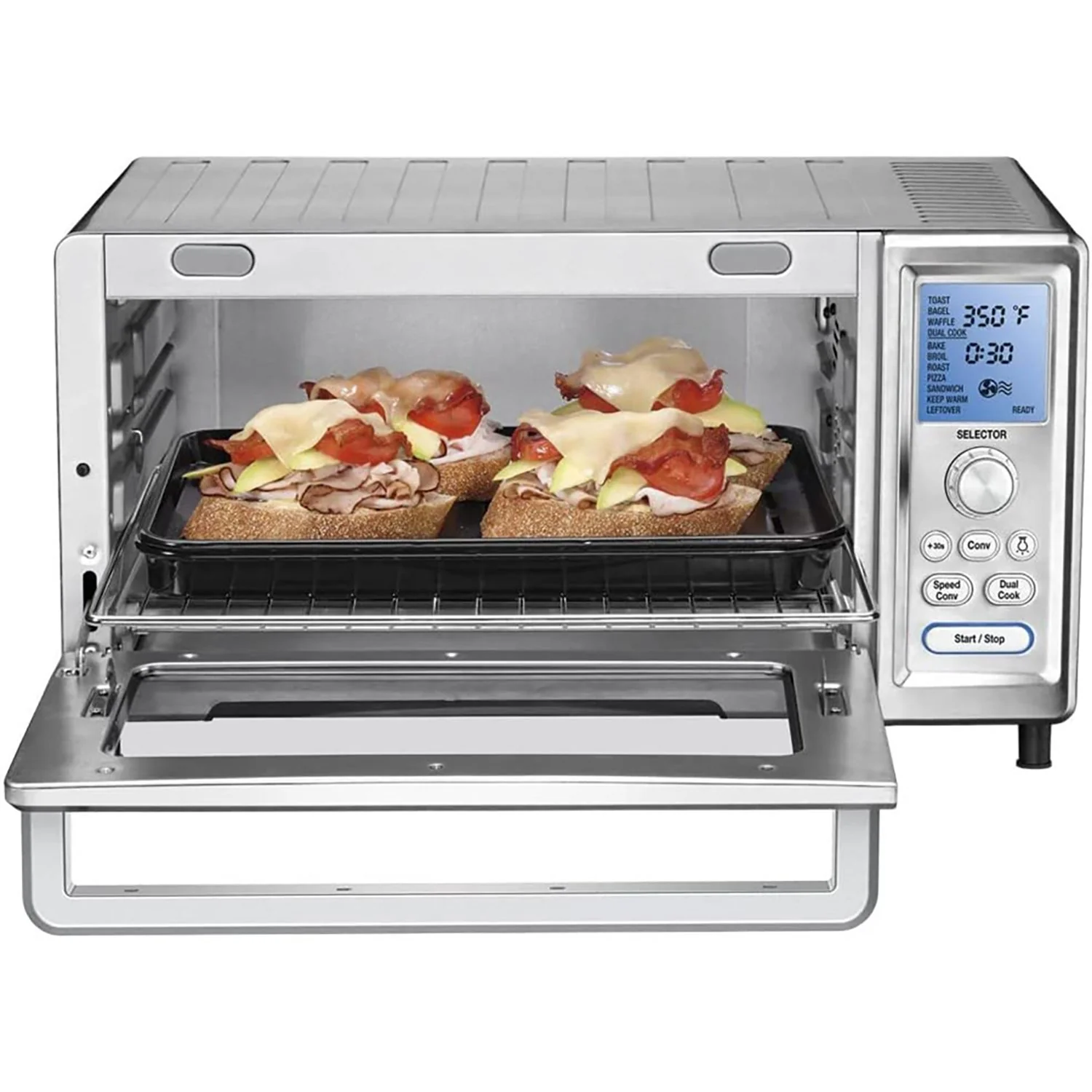 Cuisinart TOB-260N1 Chef's Convection Toaster Oven, Stainless Steel, Refurbished - Image 4