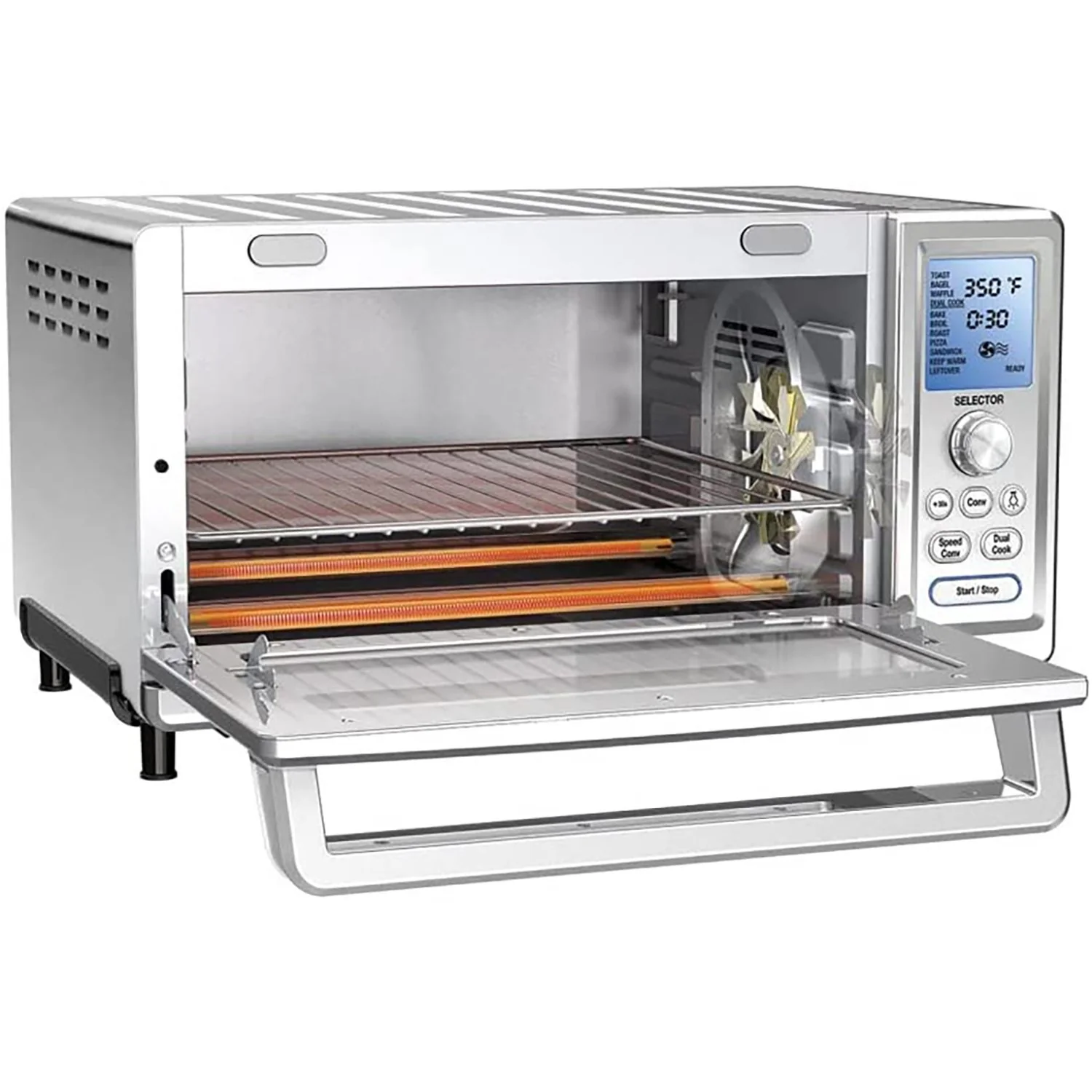 Cuisinart TOB-260N1 Chef's Convection Toaster Oven, Stainless Steel, Refurbished - Image 9