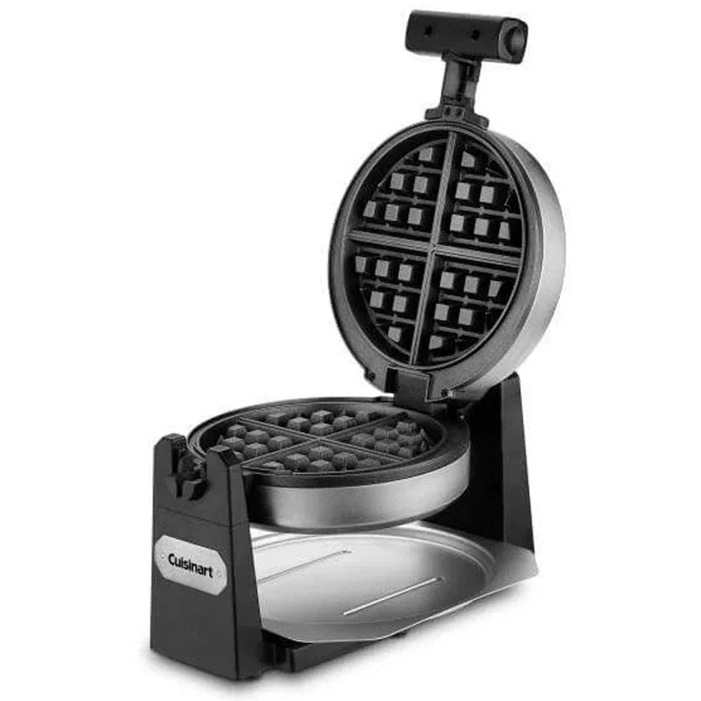 Cuisinart WAF-F10B Belgian Round Waffle-Iron Maker, Single, Black/Stainless, Easy to clean - Image 3