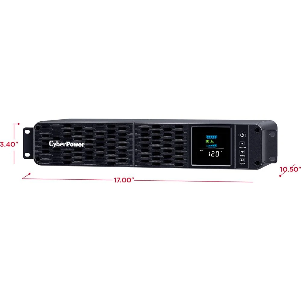 CyberPower 1500VA/1000W PFC Sinewave UPS System in Black- CP1500PFCRM2U - Image 5