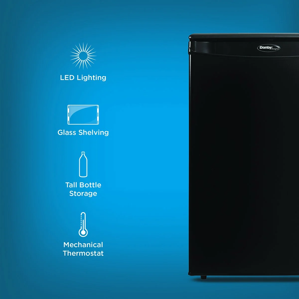 Danby 2.6 cu. ft. Compact Fridge, Black + 2 Year CPS Protection Pack - Image 13