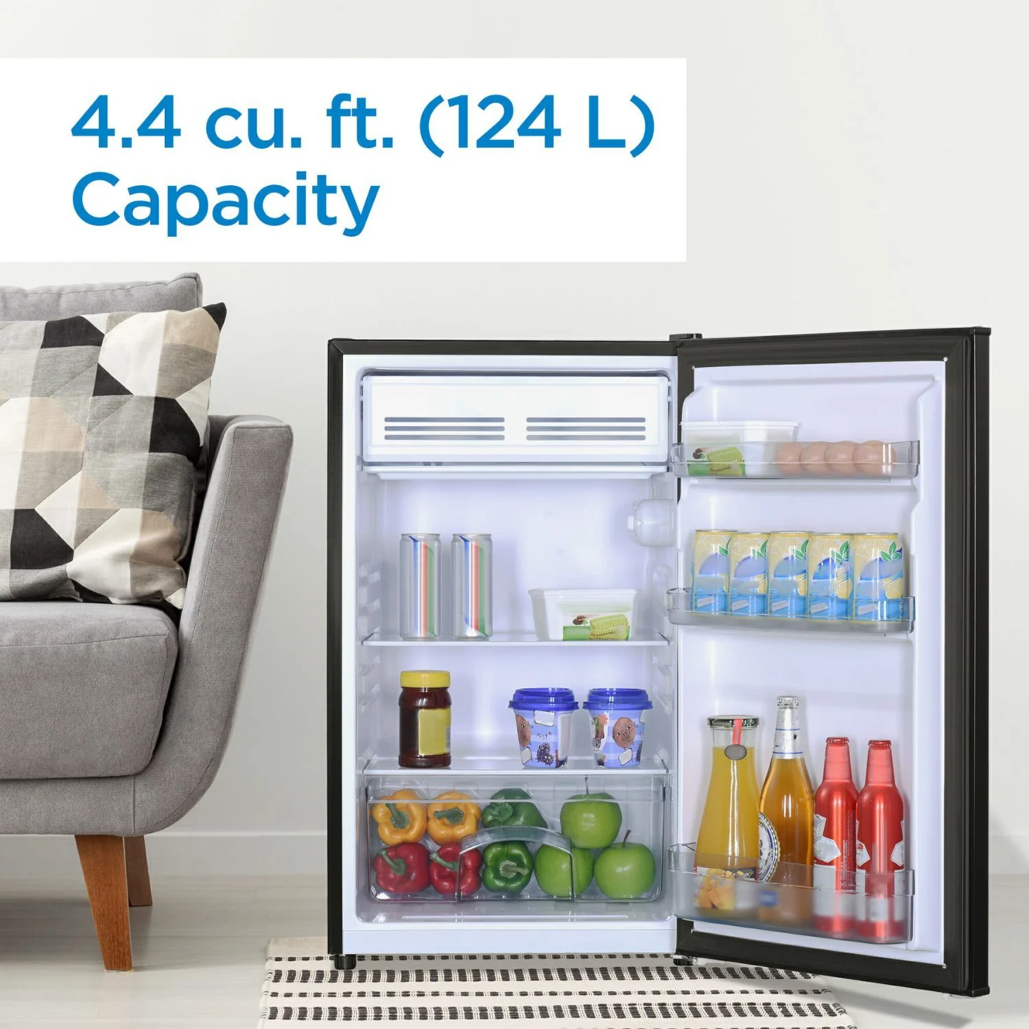 Danby 4.4 Cu. Ft. Compact Refrigerator, Black + 2 Year CPS Protection Pack - Image 10