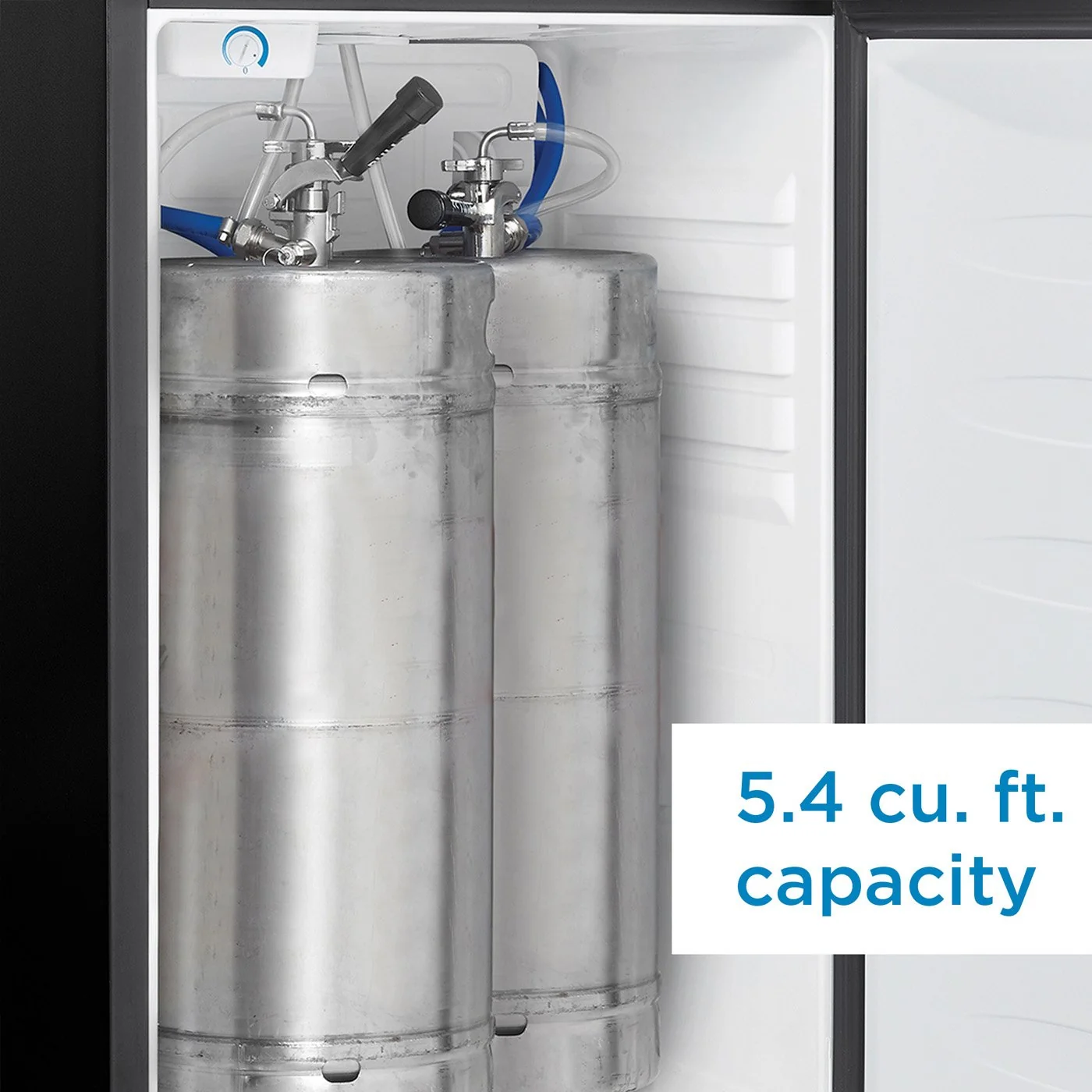 DANBY ***100 LB ***5.4 cu. ft. Dual-Tap Keg Cooler, Stainless Steel-DKC054A1BSL2DB - Image 9
