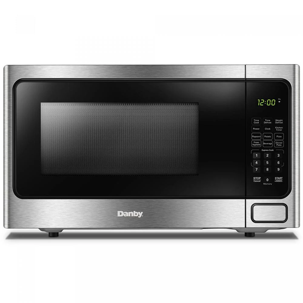 Danby Designer 1.1 cu. ft. Countertop Microwave in Steel with 3 Year Warranty - Image 2