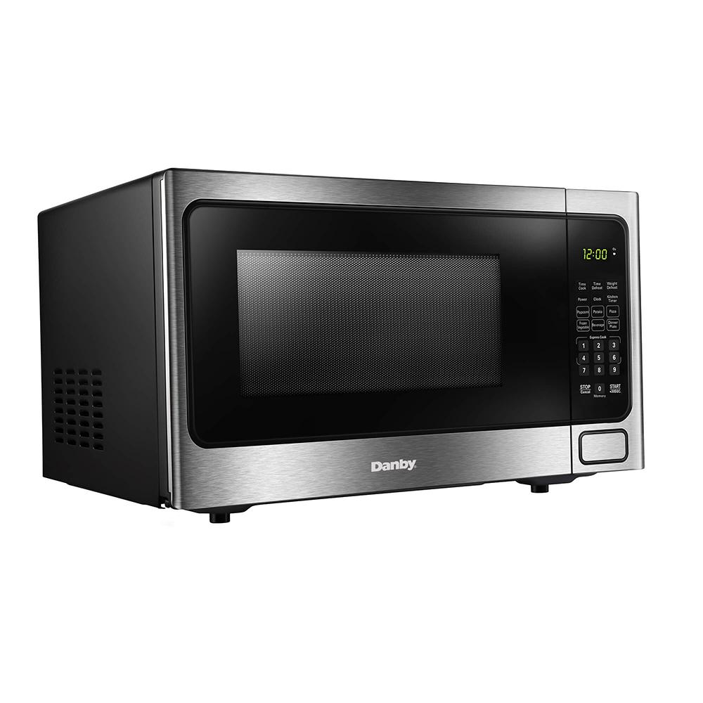 Danby Designer 1.1 cu. ft. Countertop Microwave in Steel with 3 Year Warranty - Image 3