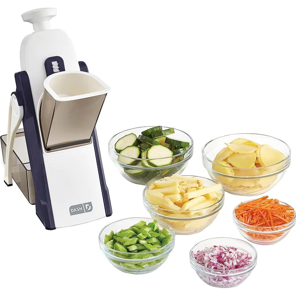 Dash Slice Mandoline, Dicer for Vegetables with Thickness Adjuster Navy Open Box