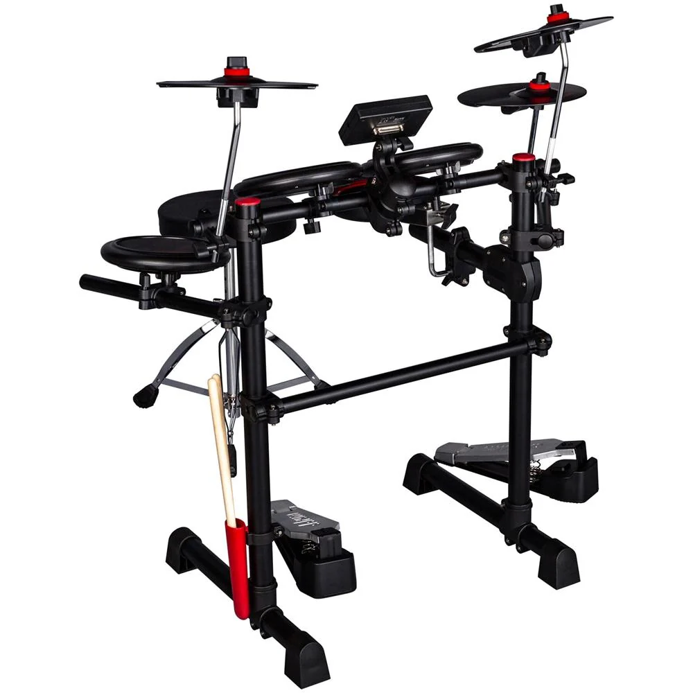 DDRUM Complete Electronic Drum Set w/ Mesh Drum Heads Black/Red+2 Year Warranty - Image 6