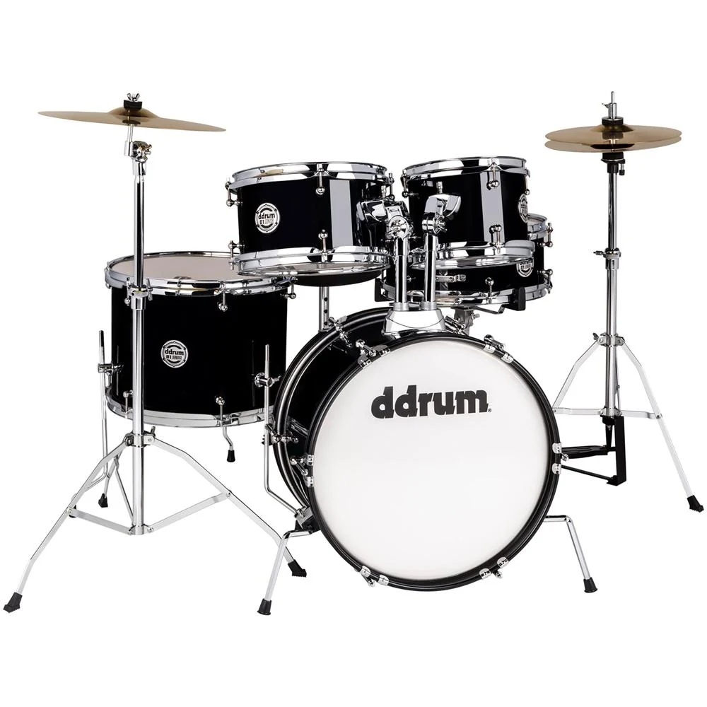DDRUM D1 Junior Complete Drum Kit with Throne, Midnight Black w/ Accessories Bundle - Image 2