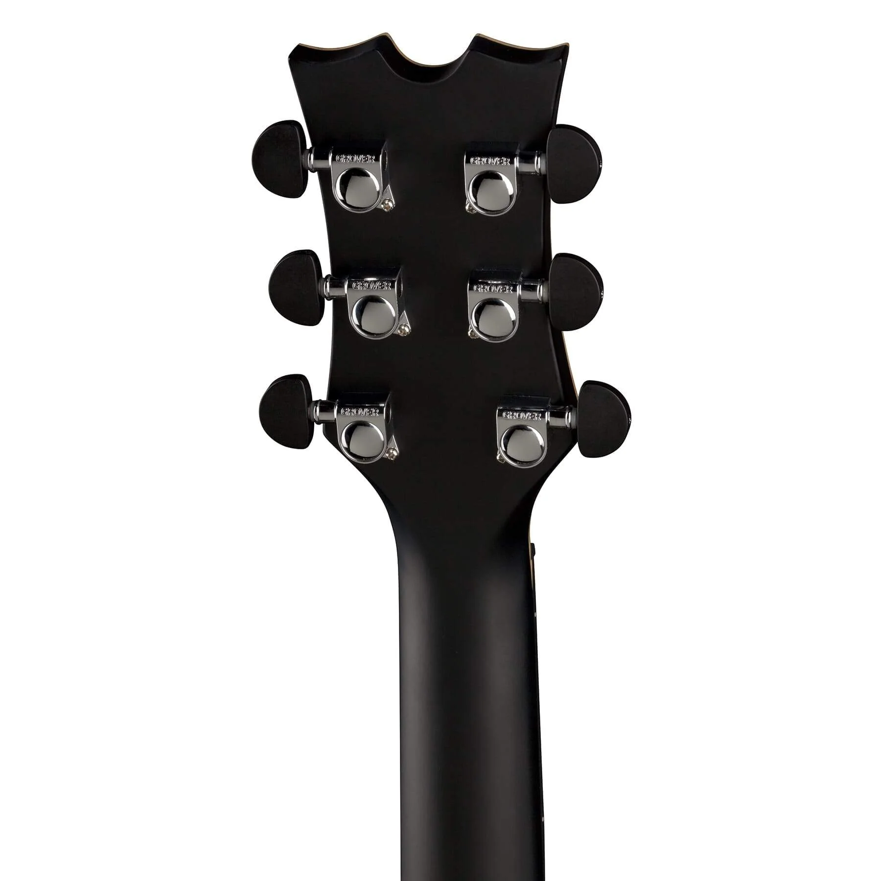 Dean Exhibition Quilt Acoustic Electric Guitar, Black Satin (Right Handed) - Image 5