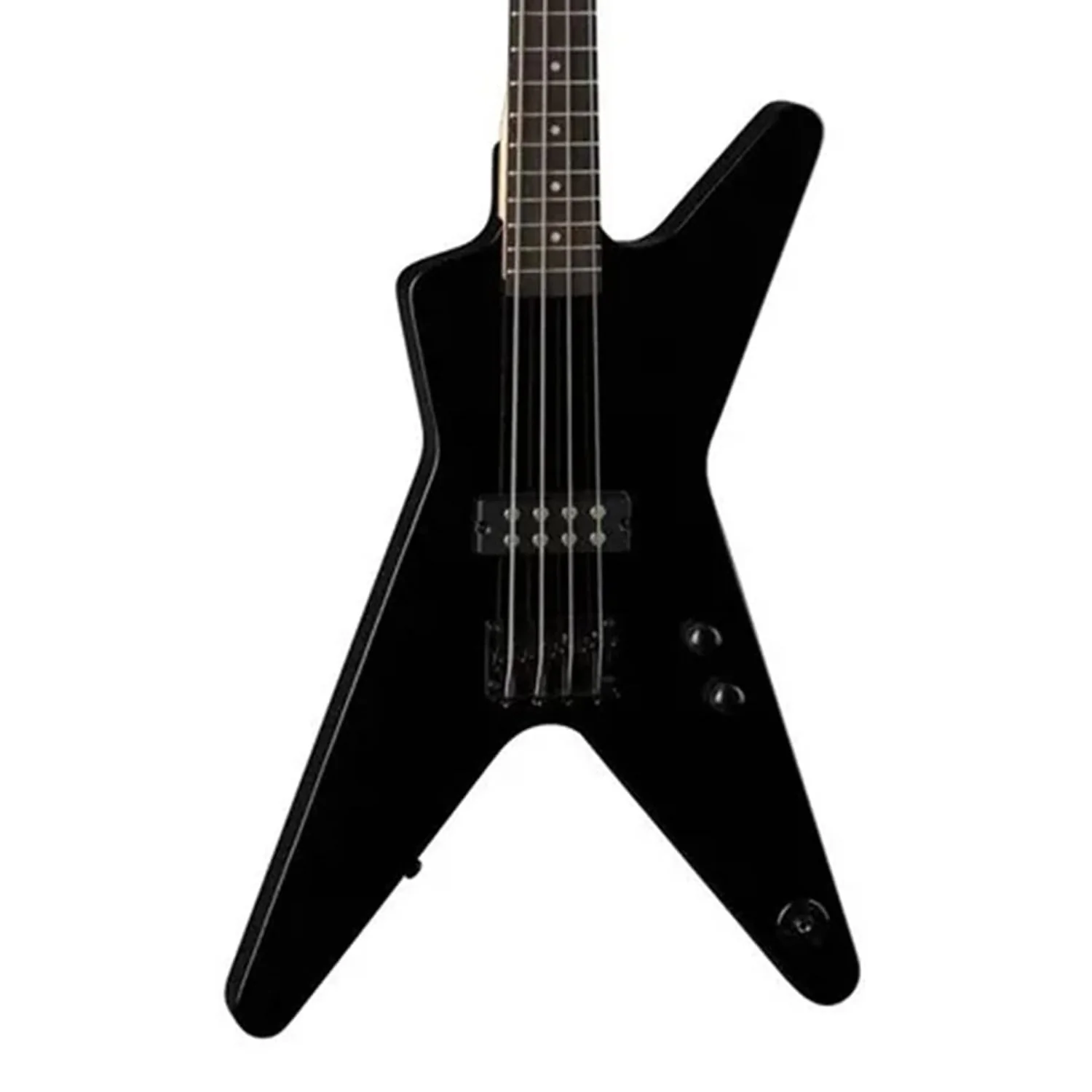Dean ML Metalman 4-String Electric Bass Guitar with Active EQ Classic Black - Image 7