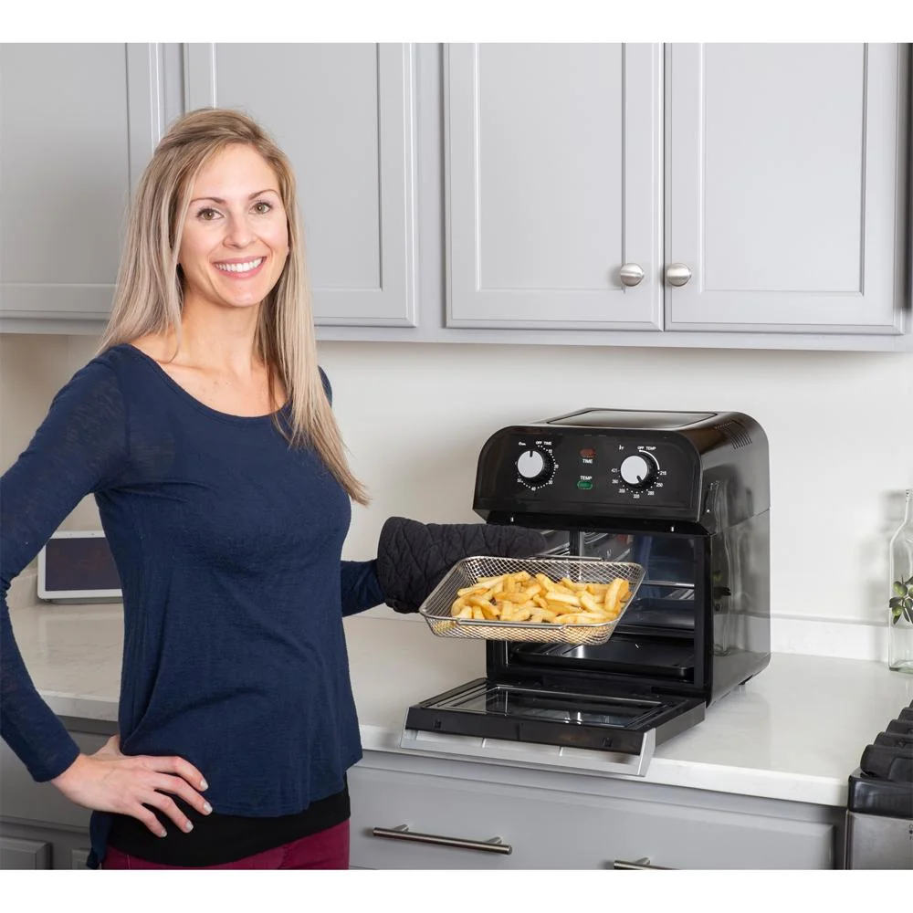 Deco Chef 12.7 QT Extra Large Capacity Convection Oven Airfryer + Oven Mitt & Salt Mill - Image 7