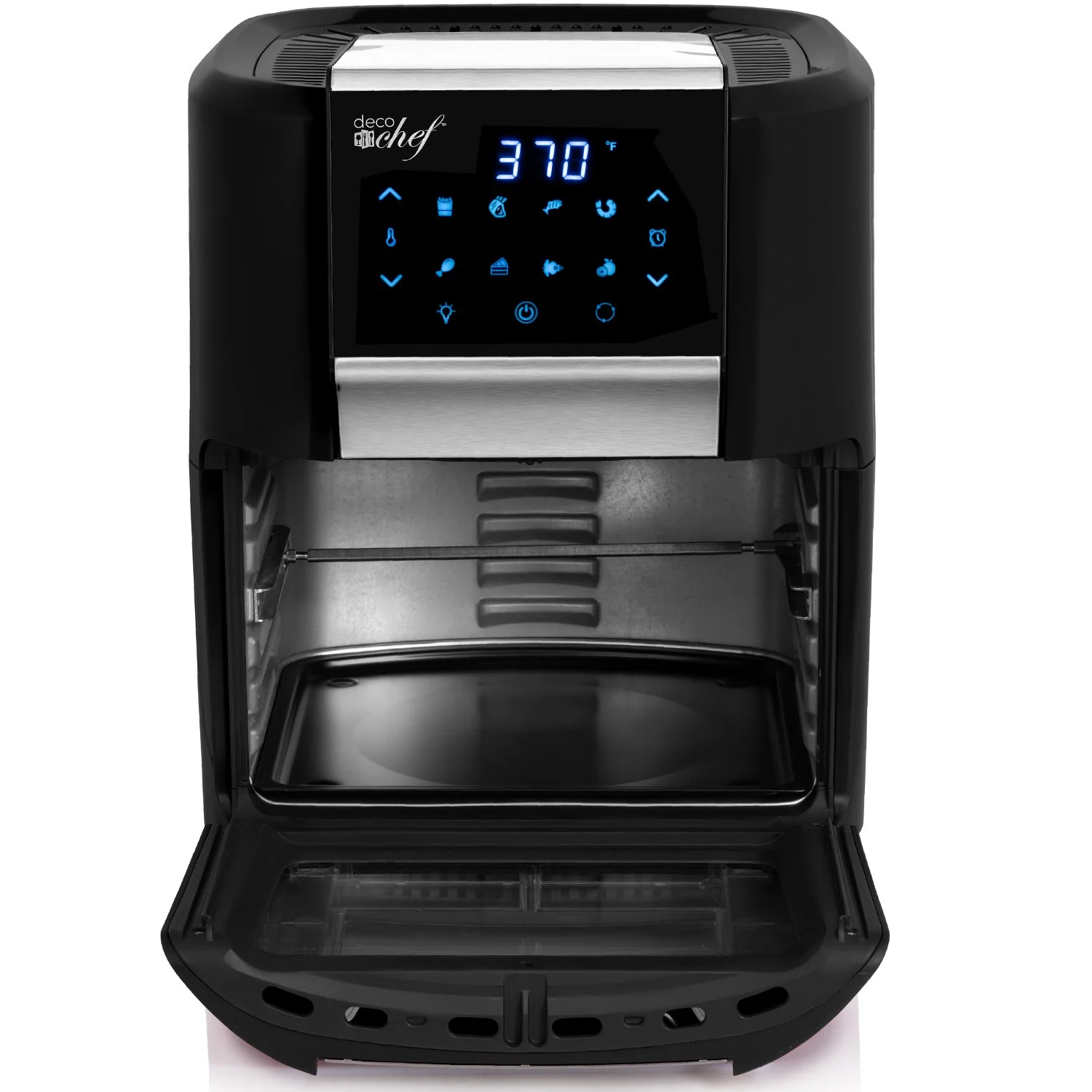 Deco Chef 12.7QT Air Fryer Oven, Black with Accessories + Bonus Deco Chef 12 Piece Set - Image 5
