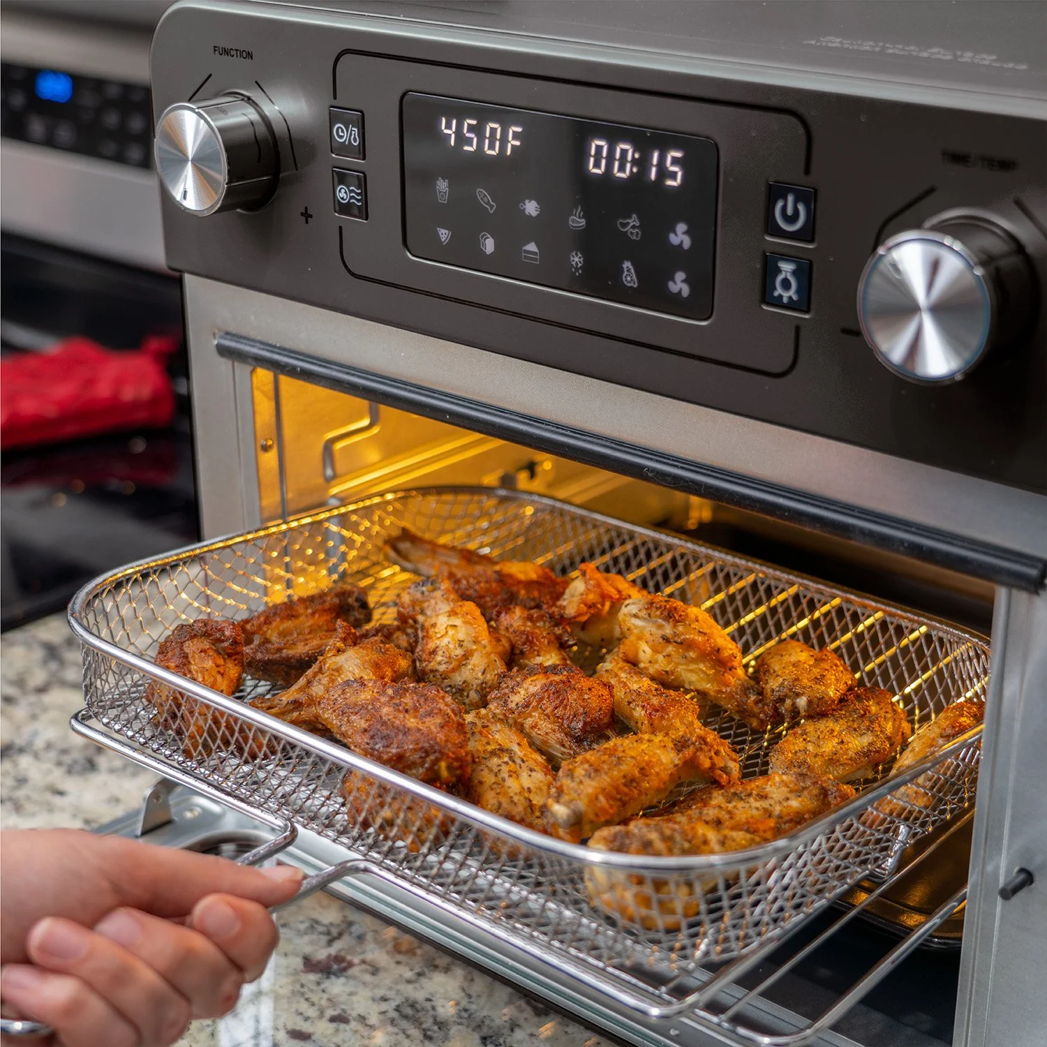 Deco Chef 24QT Countertop Toaster Air Fryer Oven + Bonus Deco Chef 12 Piece Knife Set - Image 6